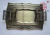 11 sets of three-piece plates plated with red copper and bronze, fruit plate, zinc alloy handle details Picture